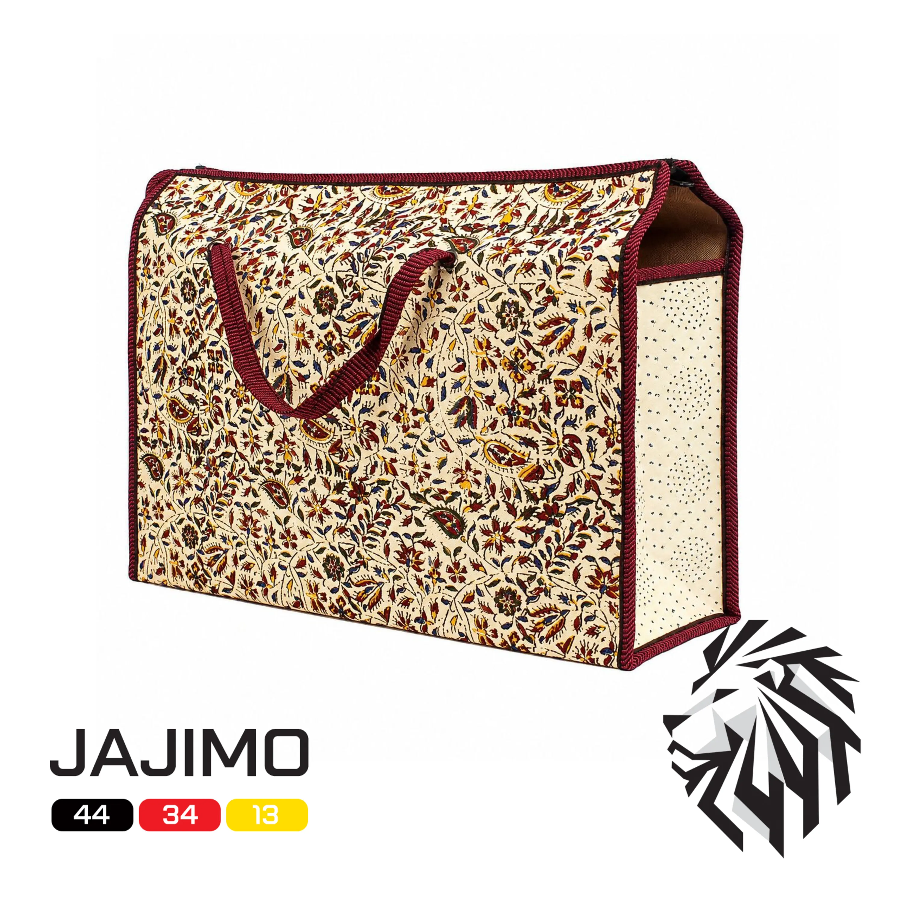 ساک هدیه قلمکار دسته پارچه ای - 34 × 44 سانتیمتری