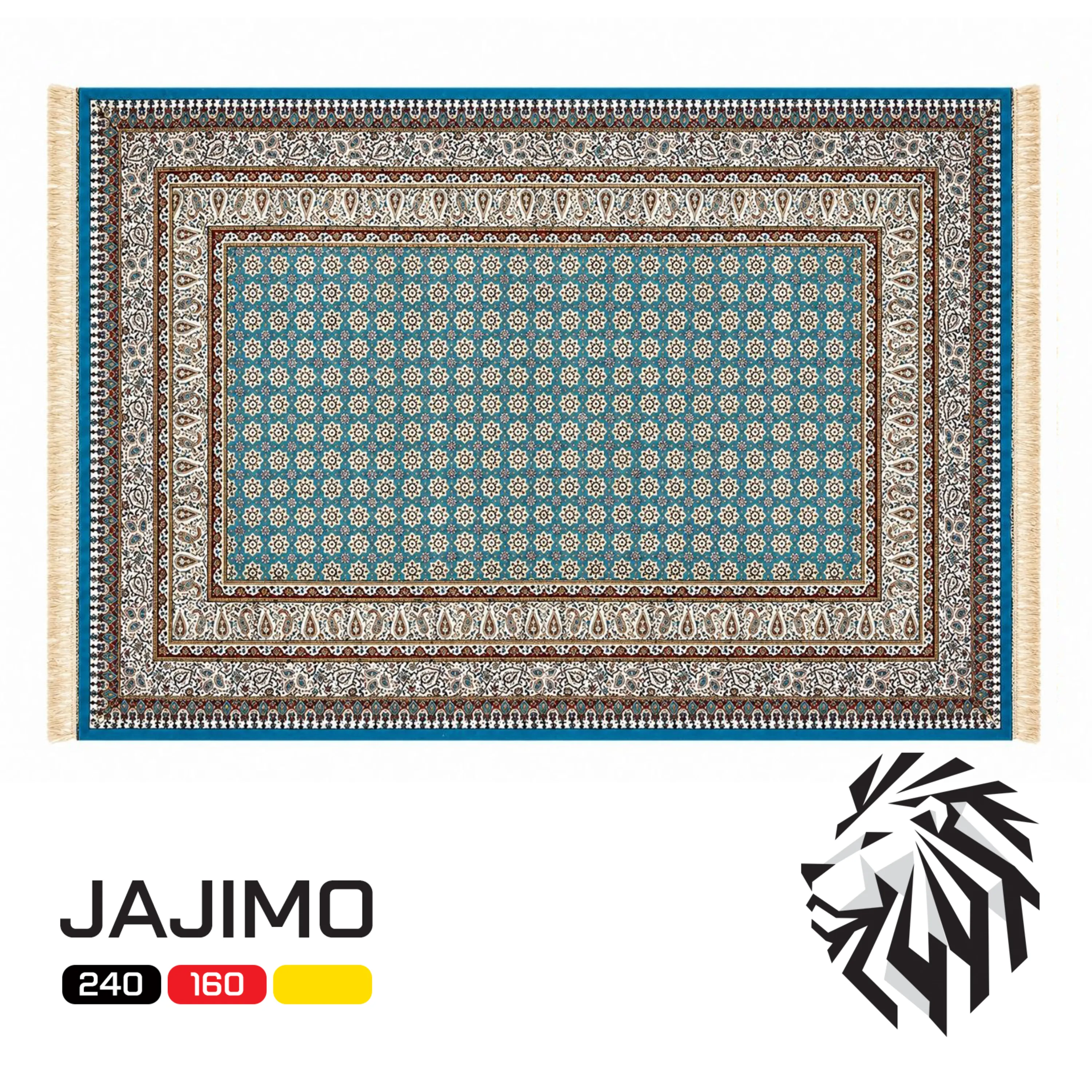رومیزی اعلاء قلمکار هشت نفره - 240×160 سانتیمتر