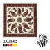 رومیزی قلمکار مربعی طرح بته جقه - 80×80 سانتیمتر