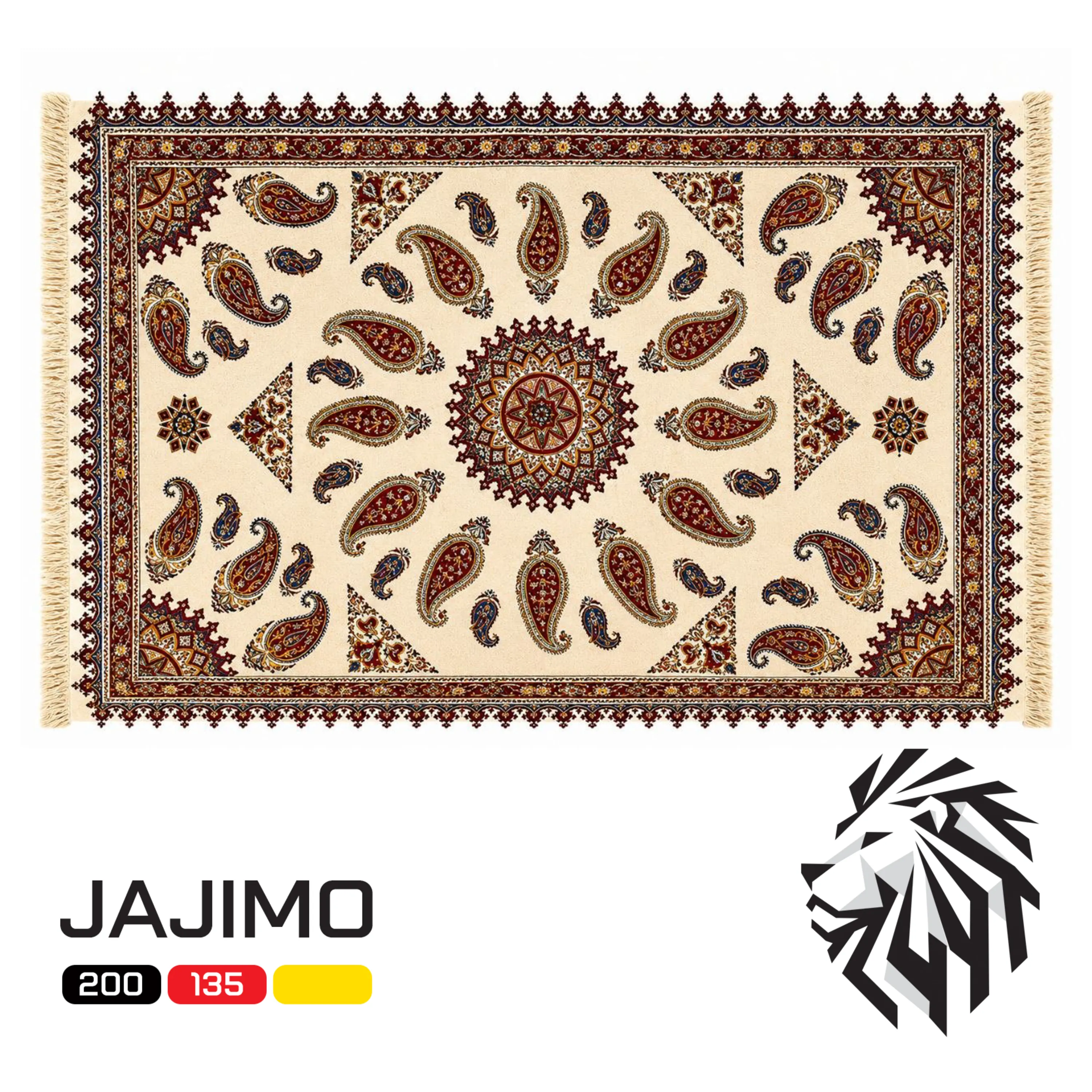 سفره قلمکار سنتی طرح ترنج - 200×135 سانتیمتر