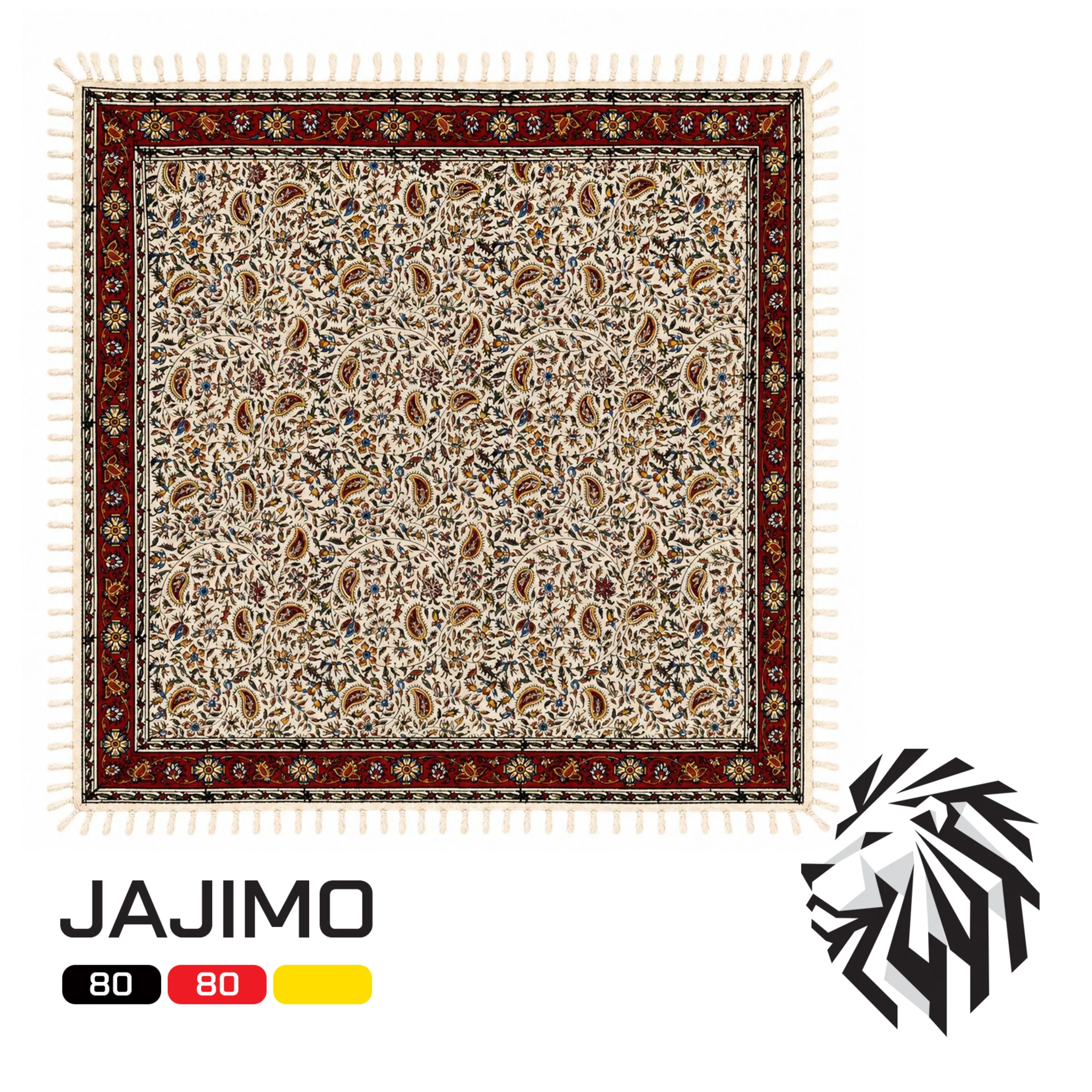 سفره قلمکار طرح بادامی - 80×80 سانتیمتر